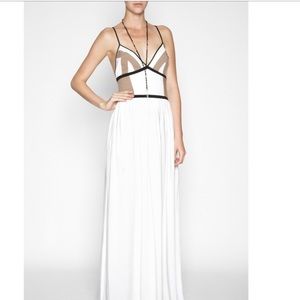 BCBGeneration Geo Color Block Maxi Dress